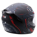 Axor Rage Full Face Helmet - Python Black Grey Red Matt