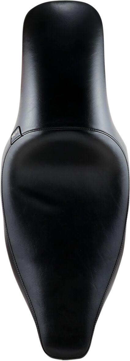 LE Pera Silhouette Full-Length Seat For Harley Davidson FLHS 1340 1991-1994 Smooth - Black
