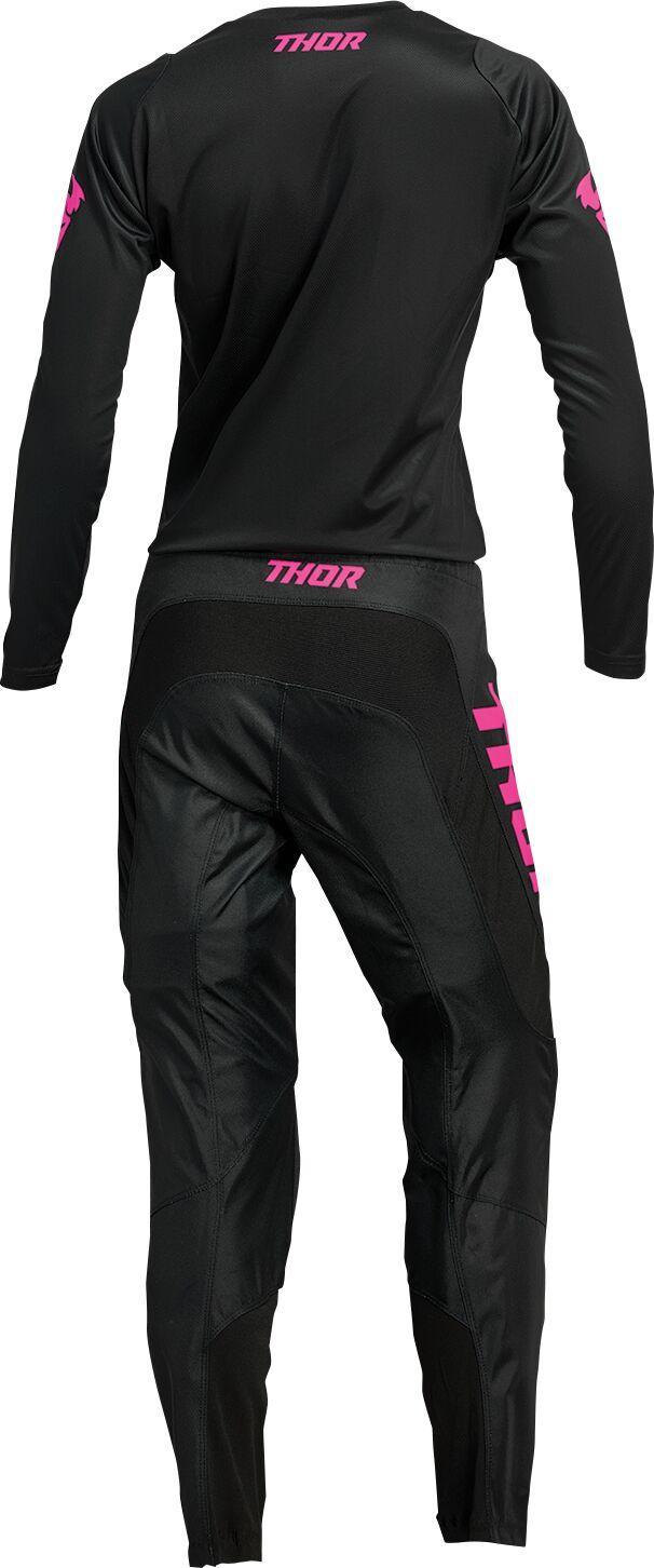 Thor Womens Sector Minimal Jersey - Black Pink