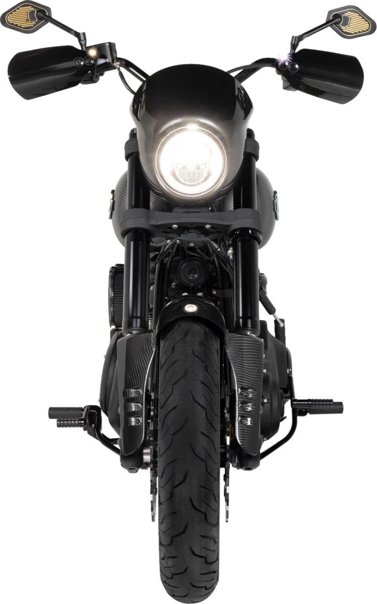 Arlen Ness Carbon Fibre 19" Qualifier Fender 48.3 cm (19") Front - Black