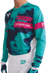 Thor Launchmode Bleach Jersey - Aqua/Blue/Pink/White