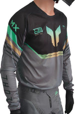 Thor Launchmode Air Raptor Jersey - Black/Charcoal Grey/Orange/Teal