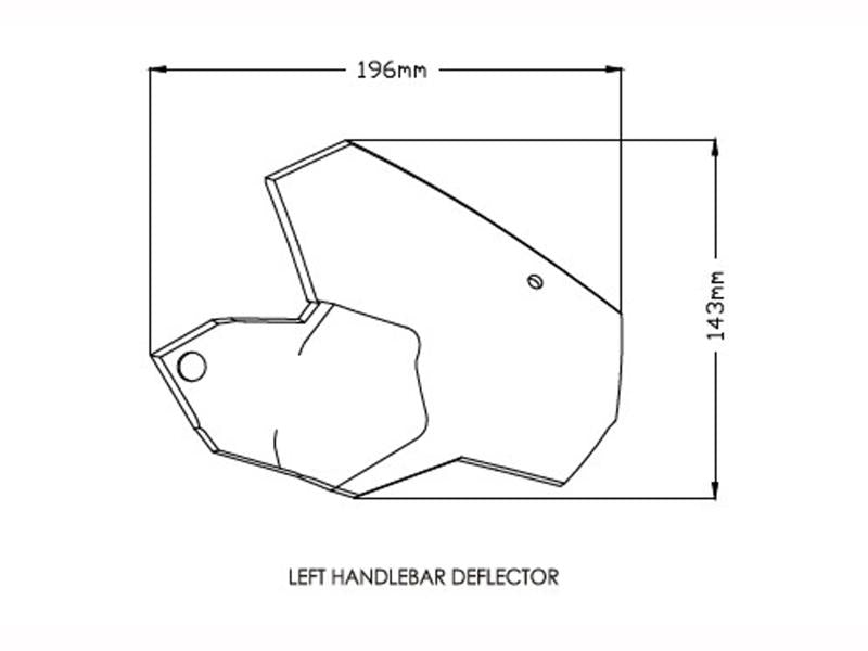Puig Handlebar Deflectors For BMW F750 GS 2018-2024 - Light Smoke