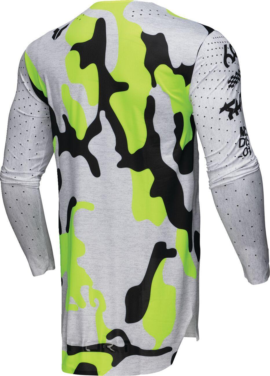 Thor Sportmode Riot Jersey - Black Fluorescent Yellow Light Grey White