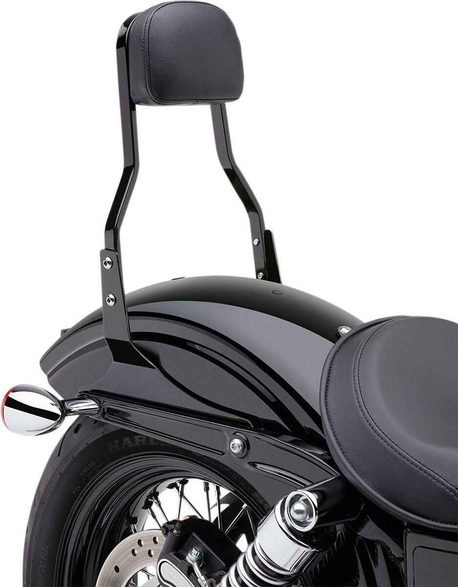 Cobra Square Sissy Bar For Harley Davidson FLSTF 1584 2007-2011 - Black