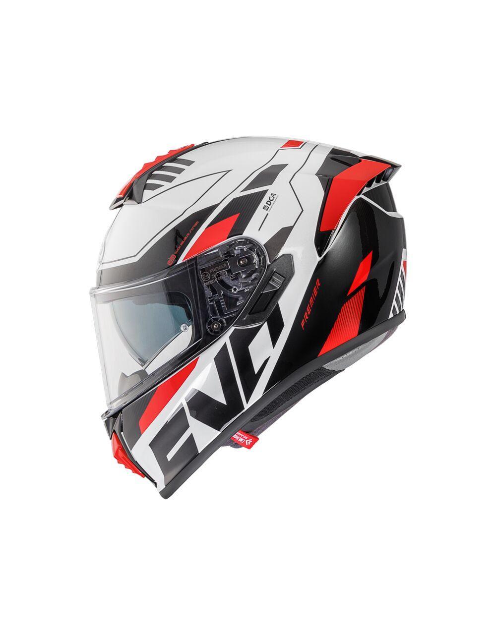 Premier Evoluzione PR Helmet - Black/Red/White