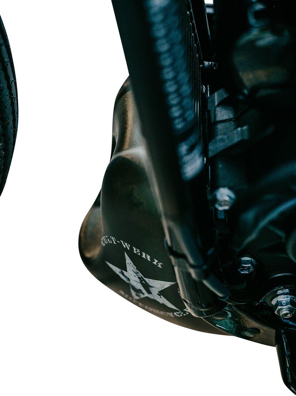 Cult Werk Spoiler Bobber For Harley Davidson FLDE 1750 2018-2020 Front - Black