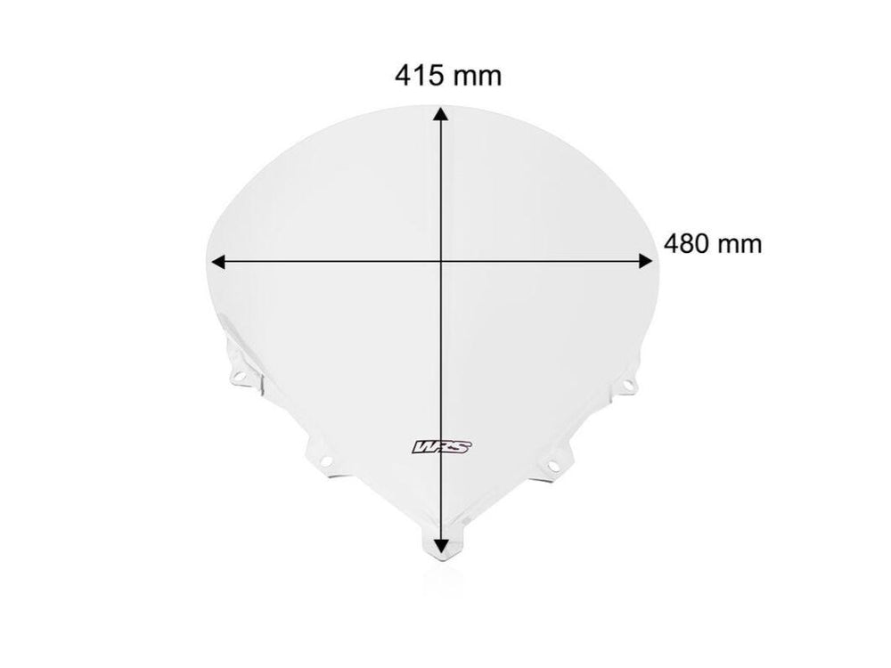 WRS Windscreen Sport K1200S/K1300S For BMW K 1200 S 2005-2008 41.5 cm (16-1/4") - Clear