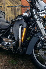 Ciro Fang Lower Fairing Lights For Harley Davidson FLH 1868 ABS 2021 Chrome Clear