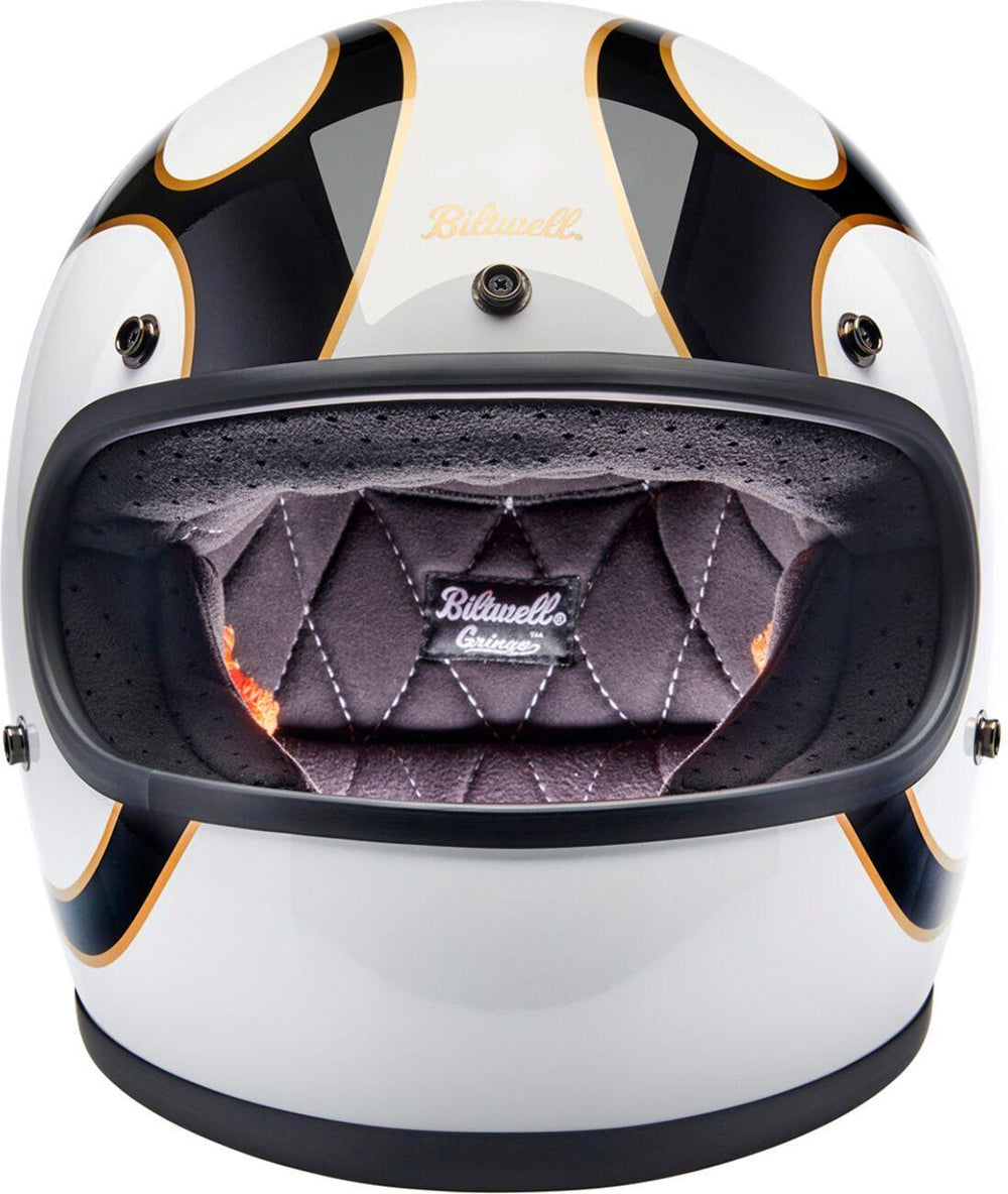 Biltwell Gringo Helmet - Black White