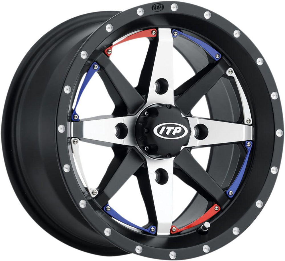 ITP Cyclone Wheel For Can Am Commander 1000 EFI 2011-2017 Fits Front Or Rear 14x7" - Black
