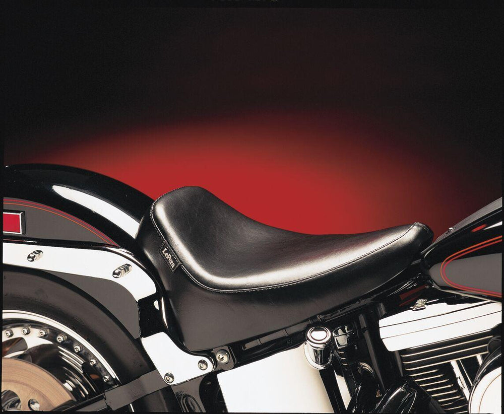 LE Pera Silhouette Deluxe Solo Seat For Harley Davidson FLST 1340 1986-1990 Plain - Black