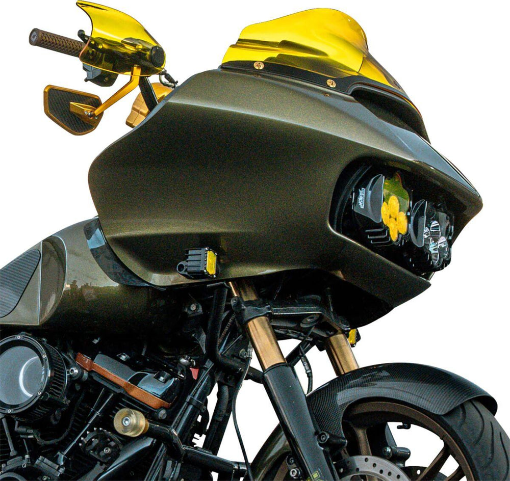 Klock Werks Flare Hand Guards For Harley Davidson FLHLT 1923 ABS 2026 - Gloss/Yellow