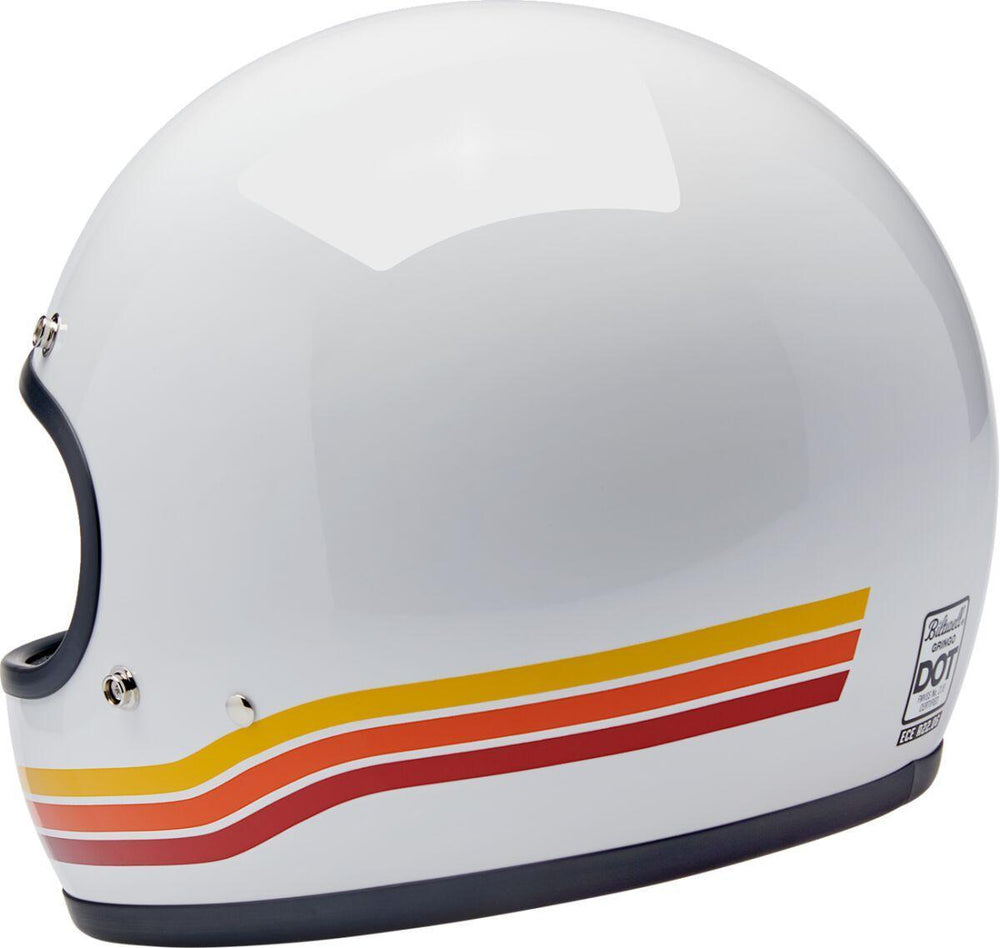 Biltwell Gringo Sunset Spectrum Helmet - Gloss/Orange/Red/White