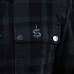 Spada Ember CE Approved Armoured Motorcycle Shirt - Black/Grey