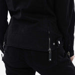 Spada Tura Trucker Ladies Motorcycle Jacket - Solid Black