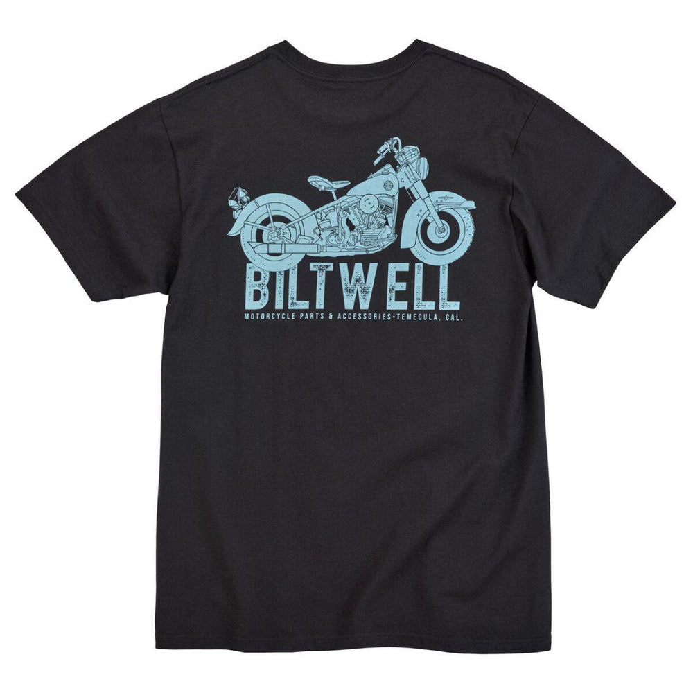 Biltwell Mens Adult Old Junk Pocket T-Shirt - Black