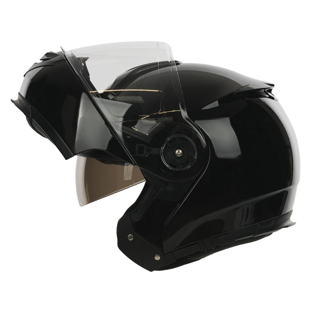 Spada Bastion Flip Front Motorcycle Helmet - Black