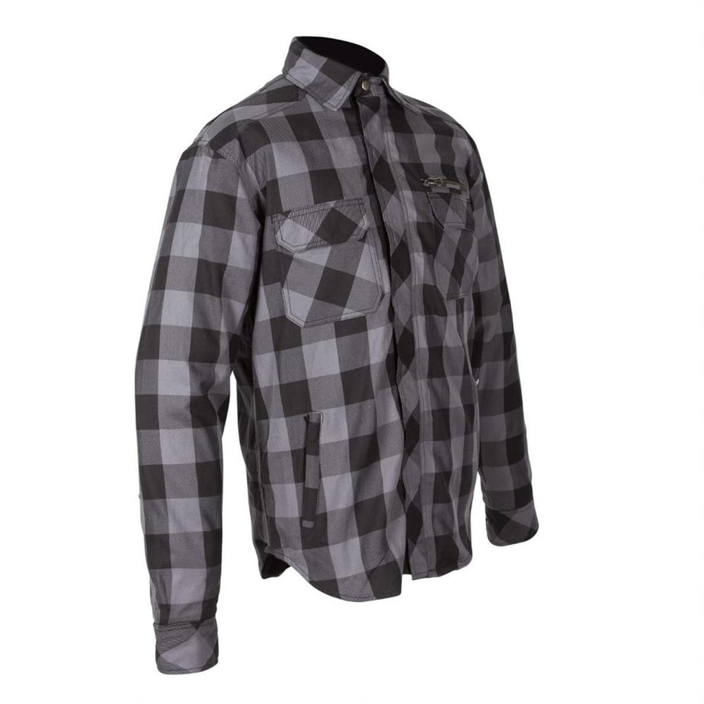 Spada Maine CE Check Riding Shirt Black & Grey