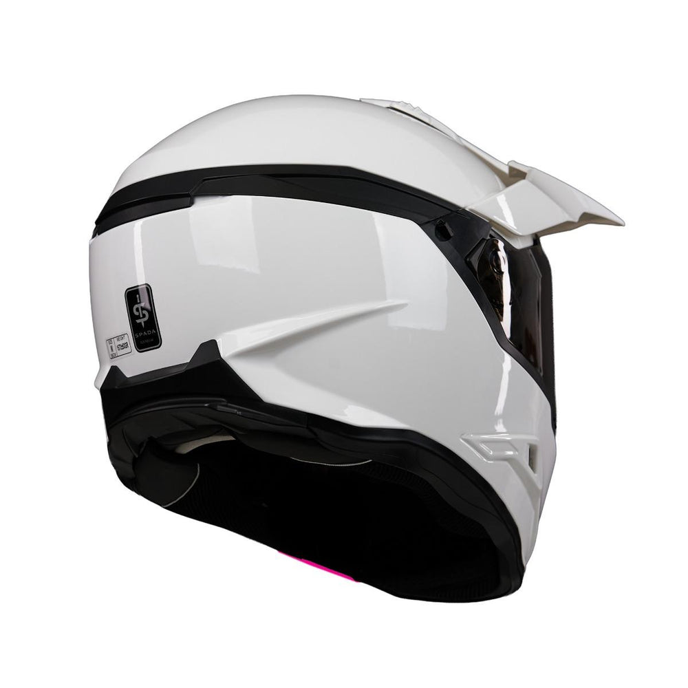 Spada Nitride Adventure Motorcycle Helmet - White