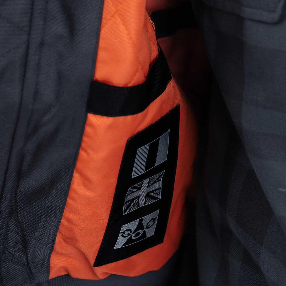 Spada Airforce MA1 Waterproof Motorcycle Bomber Jacket - Black
