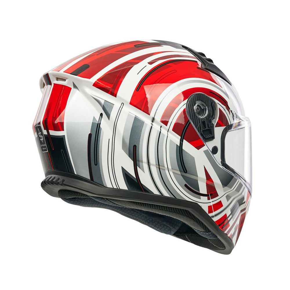 Spada Raiden 3 Cyclone Full Face Motorcycle Helmet - Red