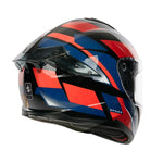 Spada Blade Sabre Full Face Motorcycle Helmet - Black/Blue/Red
