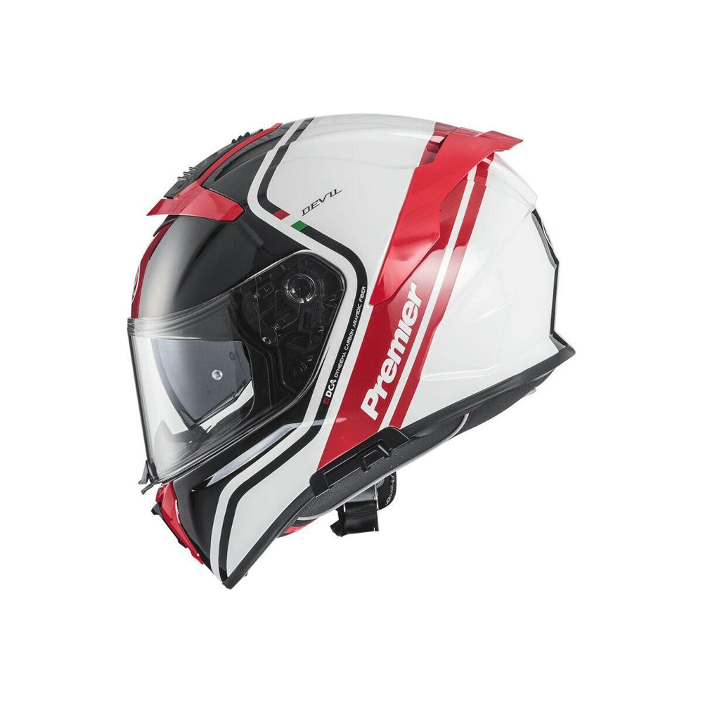 Premier Devil PH Helmet - Gloss/Grey/Red/White