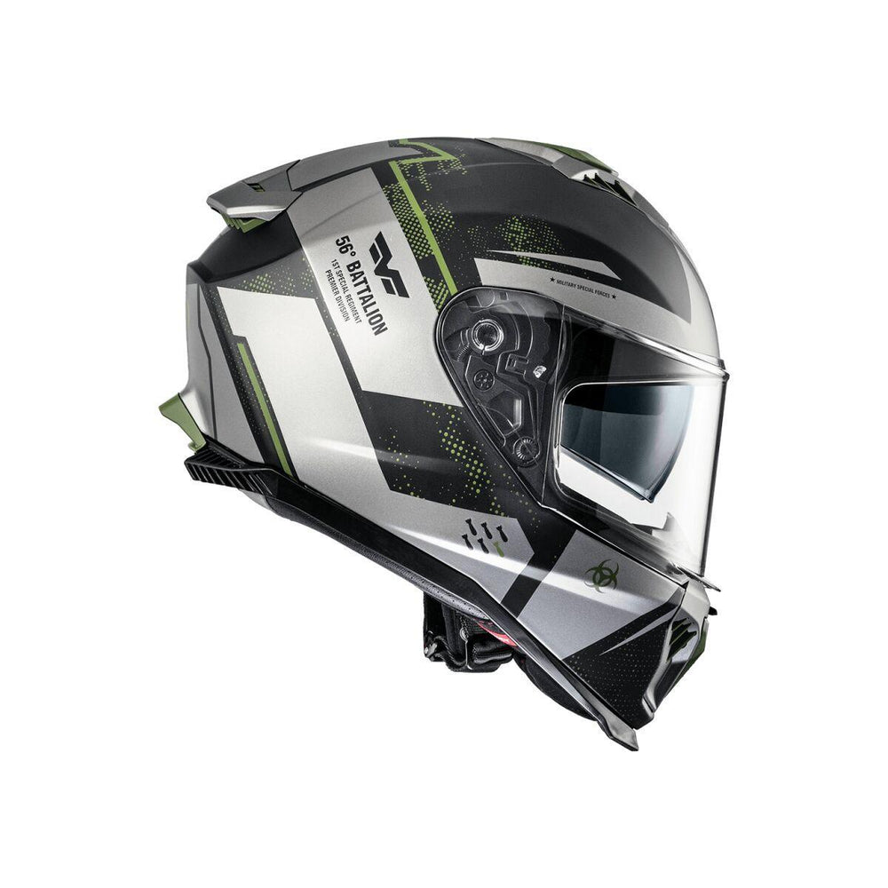 Premier Typhoon BA Helmet - Black/Dark Green/Grey