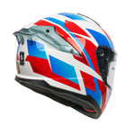 Spada Blade Sabre Full Face Motorcycle Helmet - White/Blue/Red