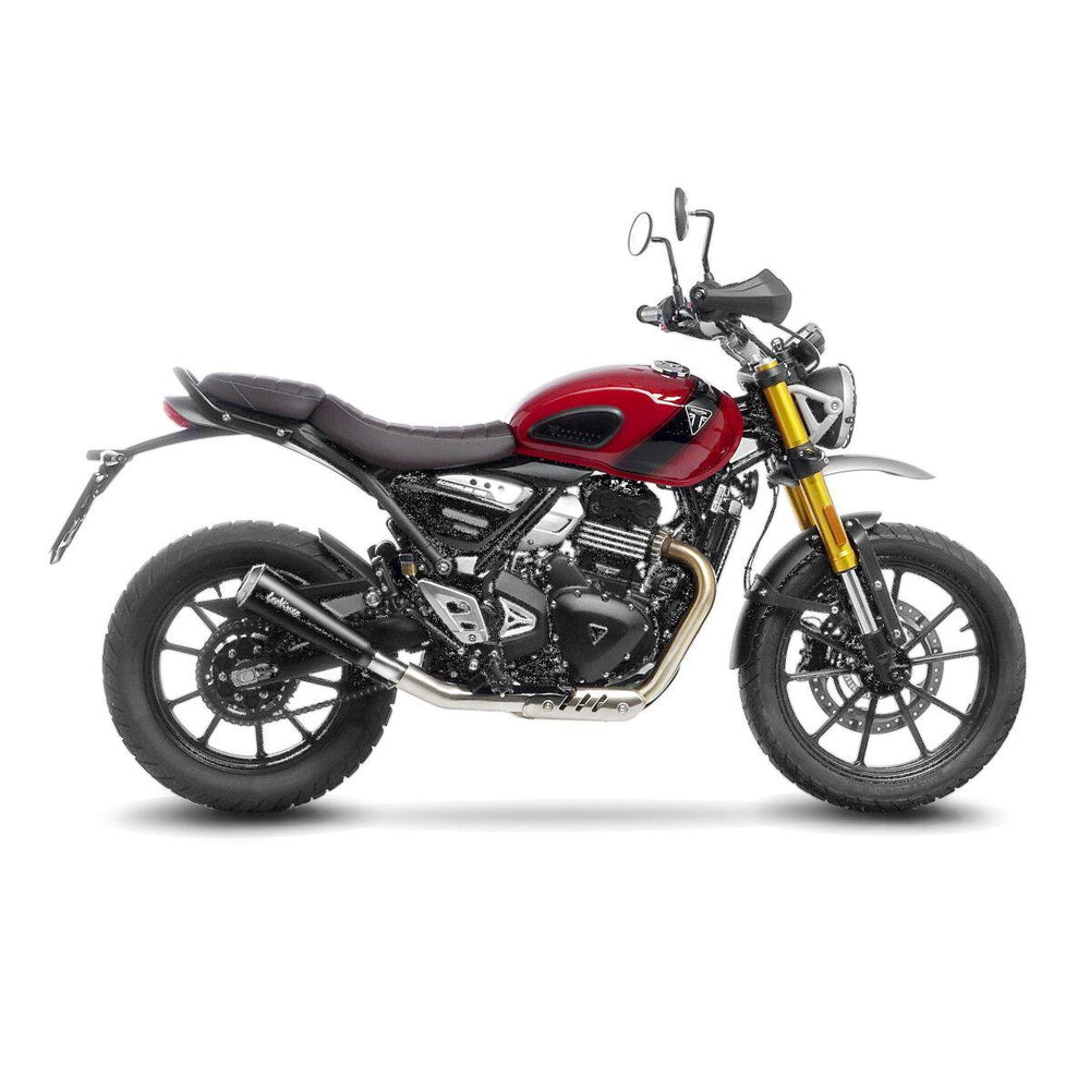 LeoVince GP One Silencer For Triumph Scrambler 400 X 2024-2026 ABS Right Matte Black