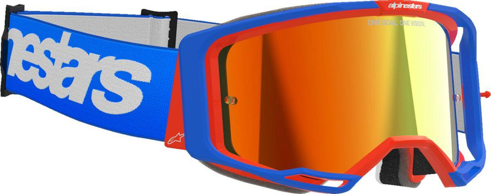 Alpinestars Vision 8 Wordmark Goggles - Blue Orange