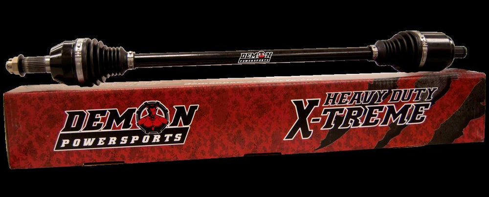 Demon X-Treme Heavy Duty Axle For Can Am Maverick Turbo 900 EFI 4X4 2018-2024 Fits Rear Left Or Right - Black