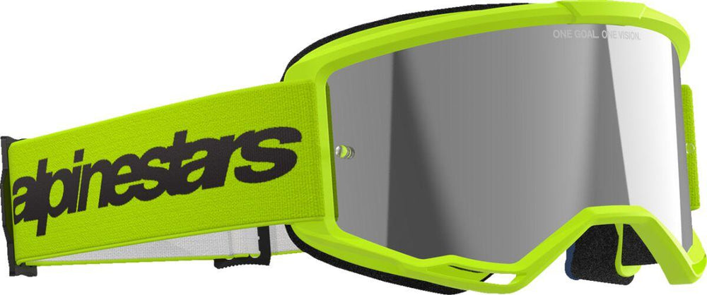 Alpinestars Vision 3 Wordmark Goggles - Yellow Fluo