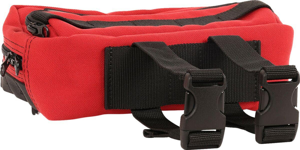 Thrashin Supply Co Handlebar Bag Plus Orange/Red - 12.5cm (5") x 22.9cm (9") x 10 cm (4")