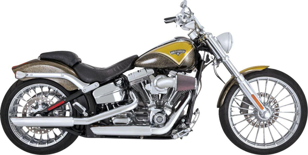 Vance & Hines 3" Twin Slash Silencers For Harley Davidson FLSTC1584 2007-2011 Right - Chrome