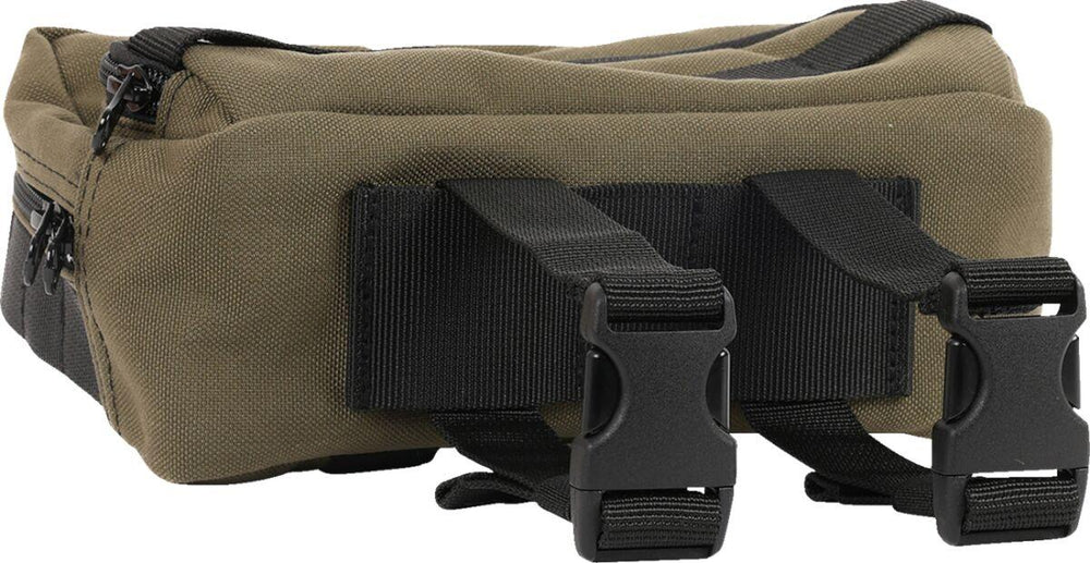Thrashin Supply Co Handlebar Bag Plus Green/Orange - 12.5cm (5") x 22.9cm (9") x 10 cm (4")