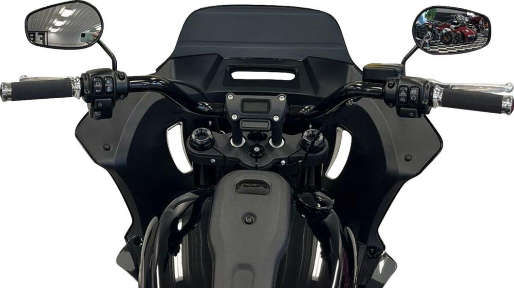 Fat Baggers Inc. 1-1 4" EZ Install Round Top Handlebar For Harley Davidson FXLR 1750 2018-2020 20.5 cm (8") - Black