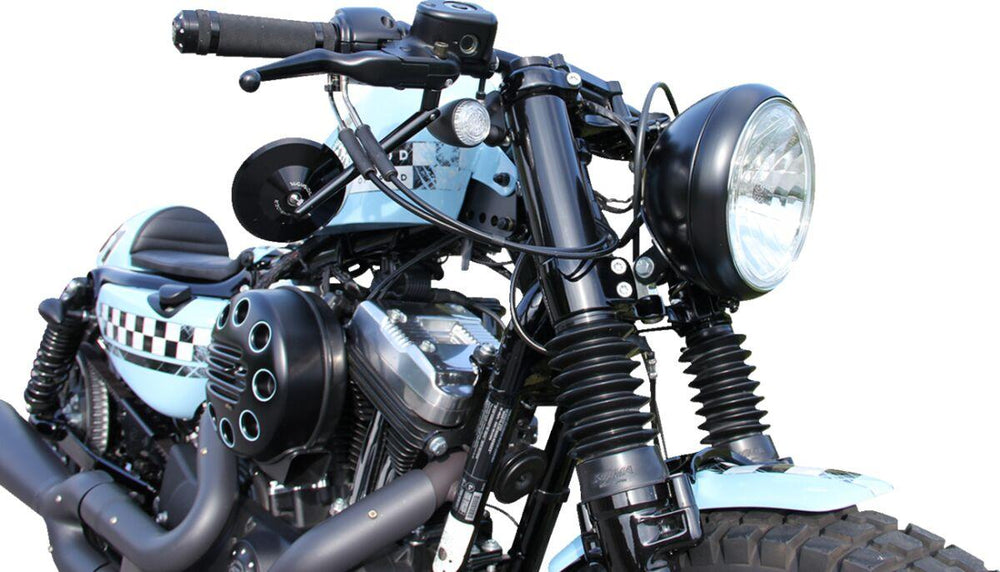 Cult Werk Fork Covers For Harley Davidson XL 1200 X 2016-2020 Upper - Black