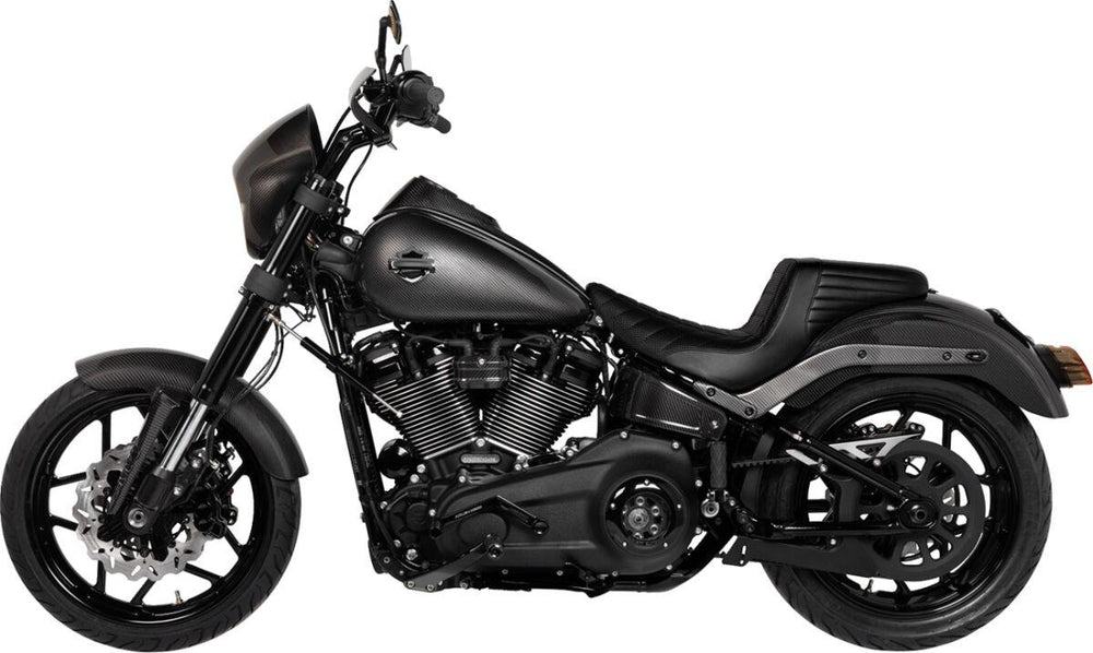 Saddlemen Side Covers For Harley Davidson FLFBS 1923 ABS 2025-2026 - Black/Carbon Fibre