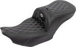 Saddlemen Roadsofa Lattice Stitch Seat For Harley Davidson FLHX 1923 ABS 2024-2026 - Black/Silver
