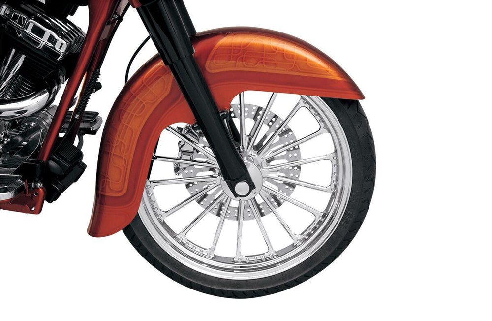 Klock Werks Benchmark Fender For Harley Davidson FLH 1868 ABS 2021 53.3 cm (21") Front 30.5 cm (12") - Black/E-Coating