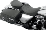 Drag Specialties Backrest Compatible Mild Stitched Solo Seat For Harley Davidson FLHR 1340 1997-1998 56cm Long - Black