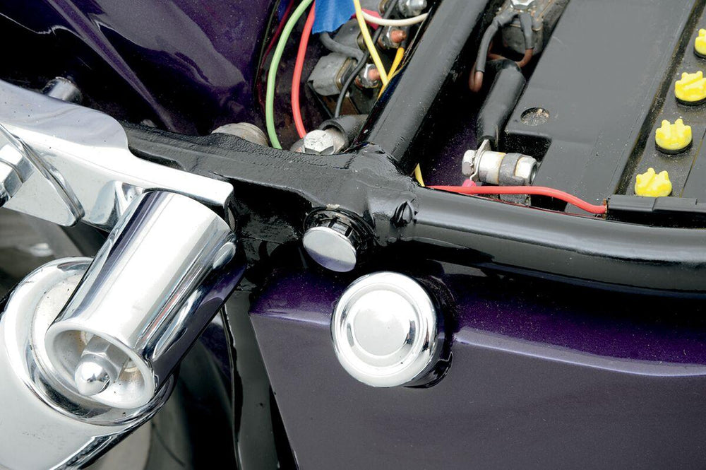 Drag Specialties Mount Kit for Spring Solo Seat For Harley Davidson FL 1200 1958-1977 - Black