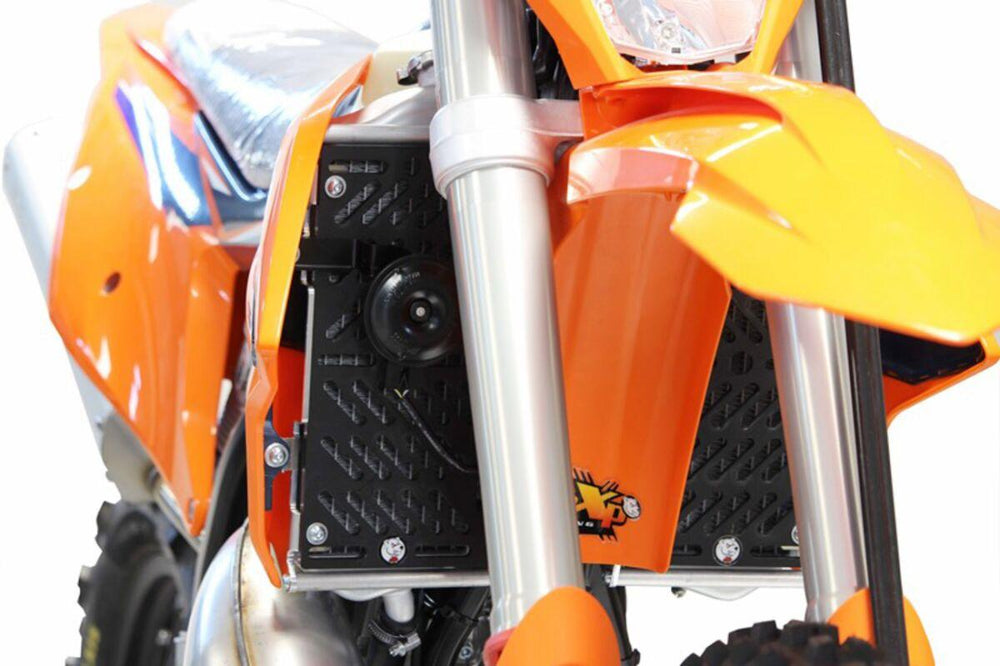 AXP Xtreme Radiator Guards For KTM EXC250 2017 - Black/Silver