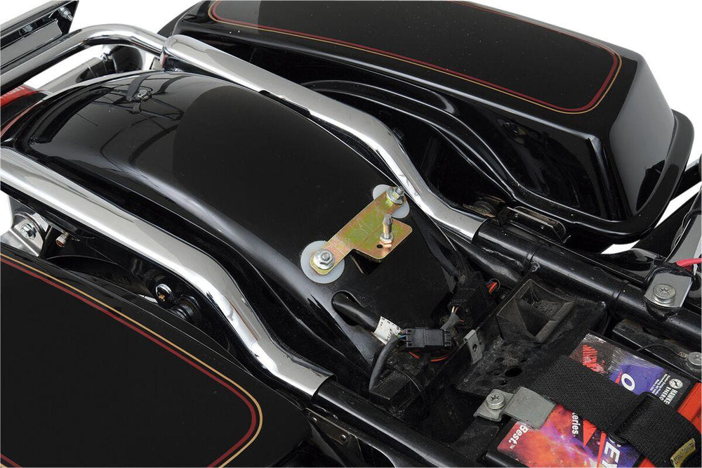 Drag Specialties Backrest Compatible Solo Seat For Harley Davidson FXR 1340 1986-1994 Smooth - Black