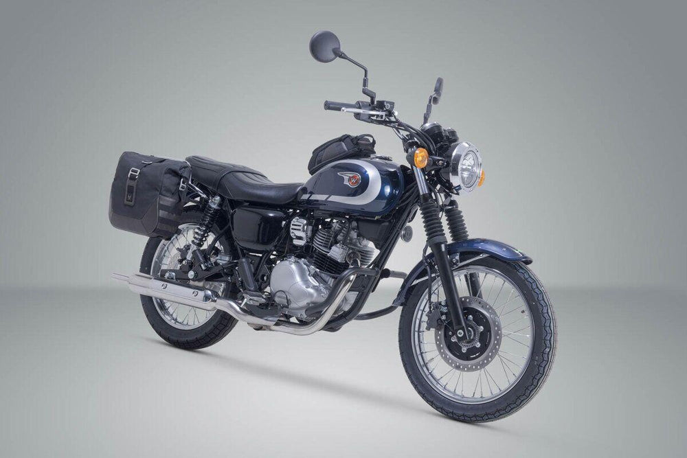 SW Motech Legend Gear LC2 Side Pannier Bag System For Kawasaki Meguro S1 230 2025 - Black/Brown