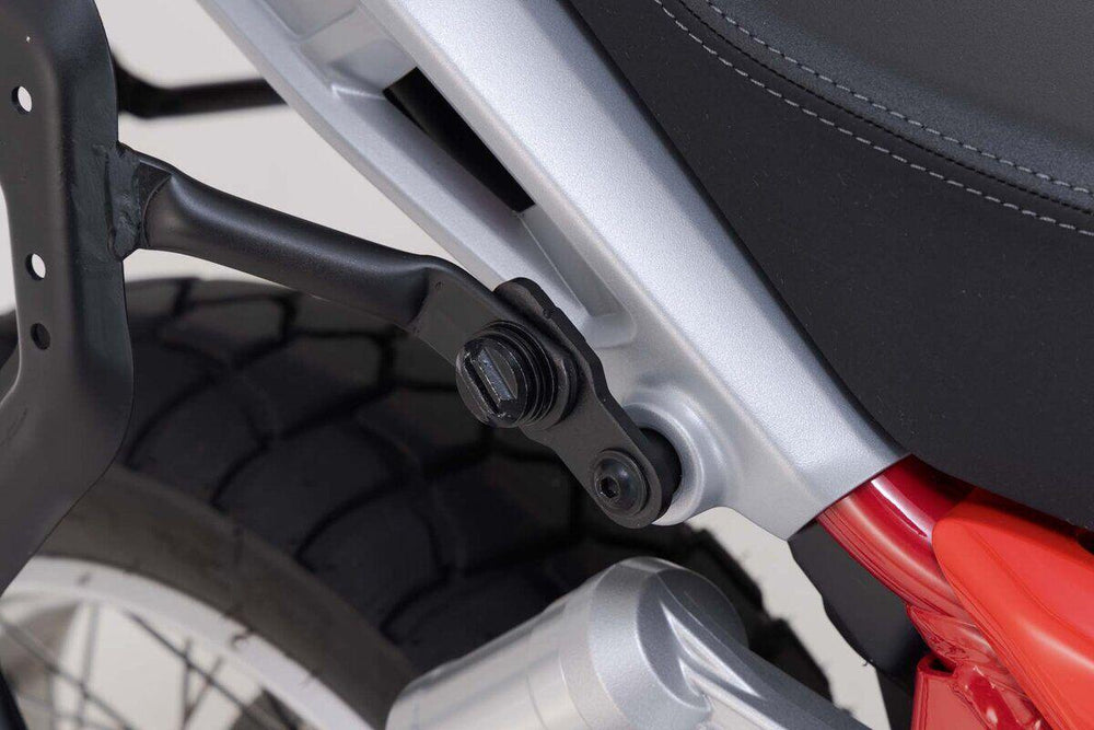 SW Motech Pro Side Pannier Carrier Set For Moto Guzzi V85 850 TT 2024 - Black