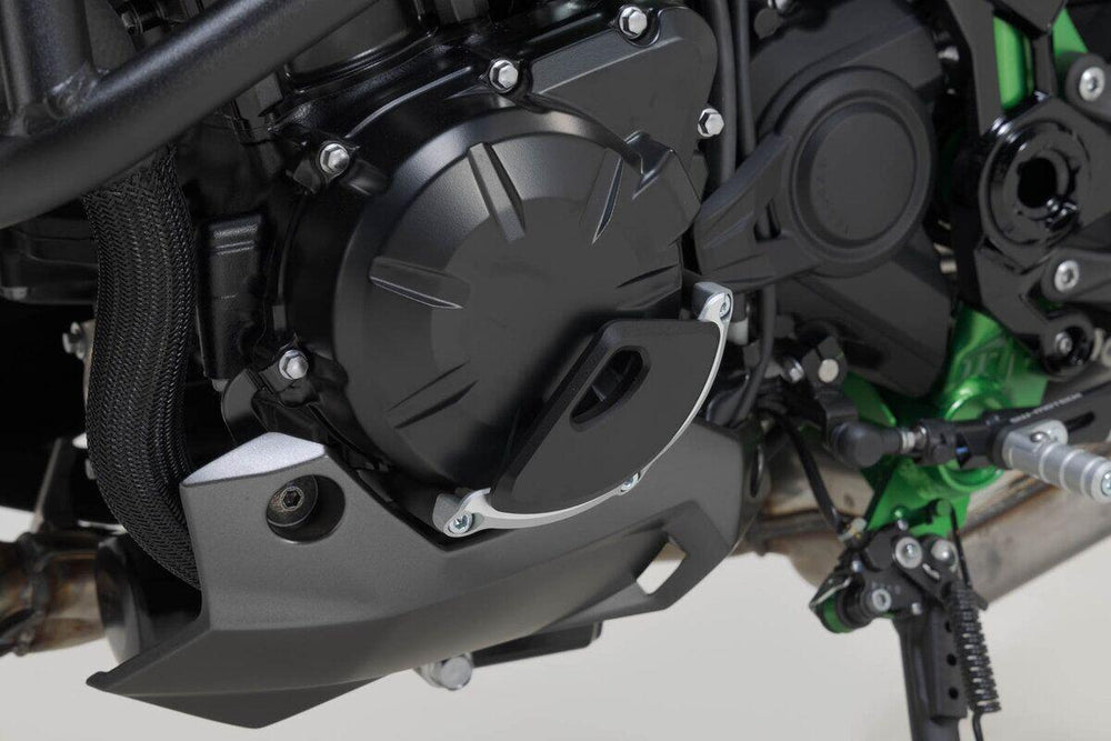 SW Motech Engine Case Protector For Kawasaki Z 900 2017-2026 Right - Black/Silver