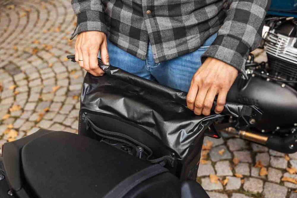 SW Motech V-LOC WP Side Pannier Bag (11 Litres) For Royal Enfield Bear 650 ABS 2025 - Black